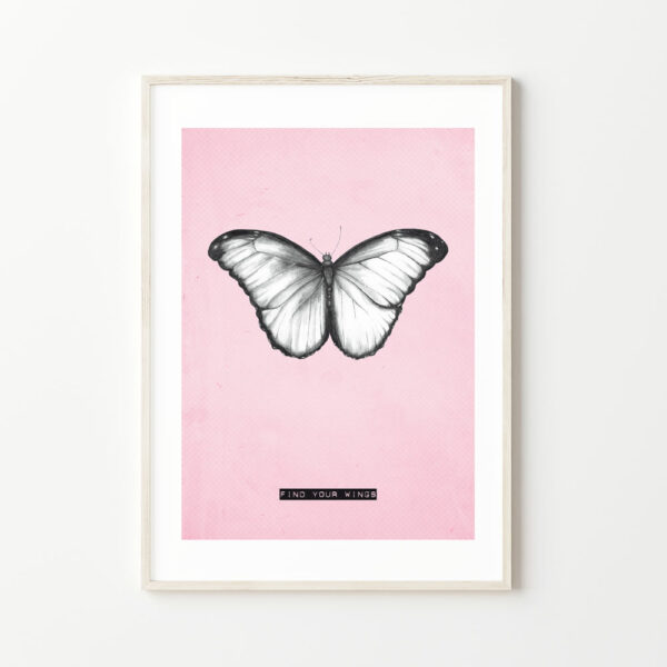 Schmetterling Kunstdruck im Papeterie Onlineshop